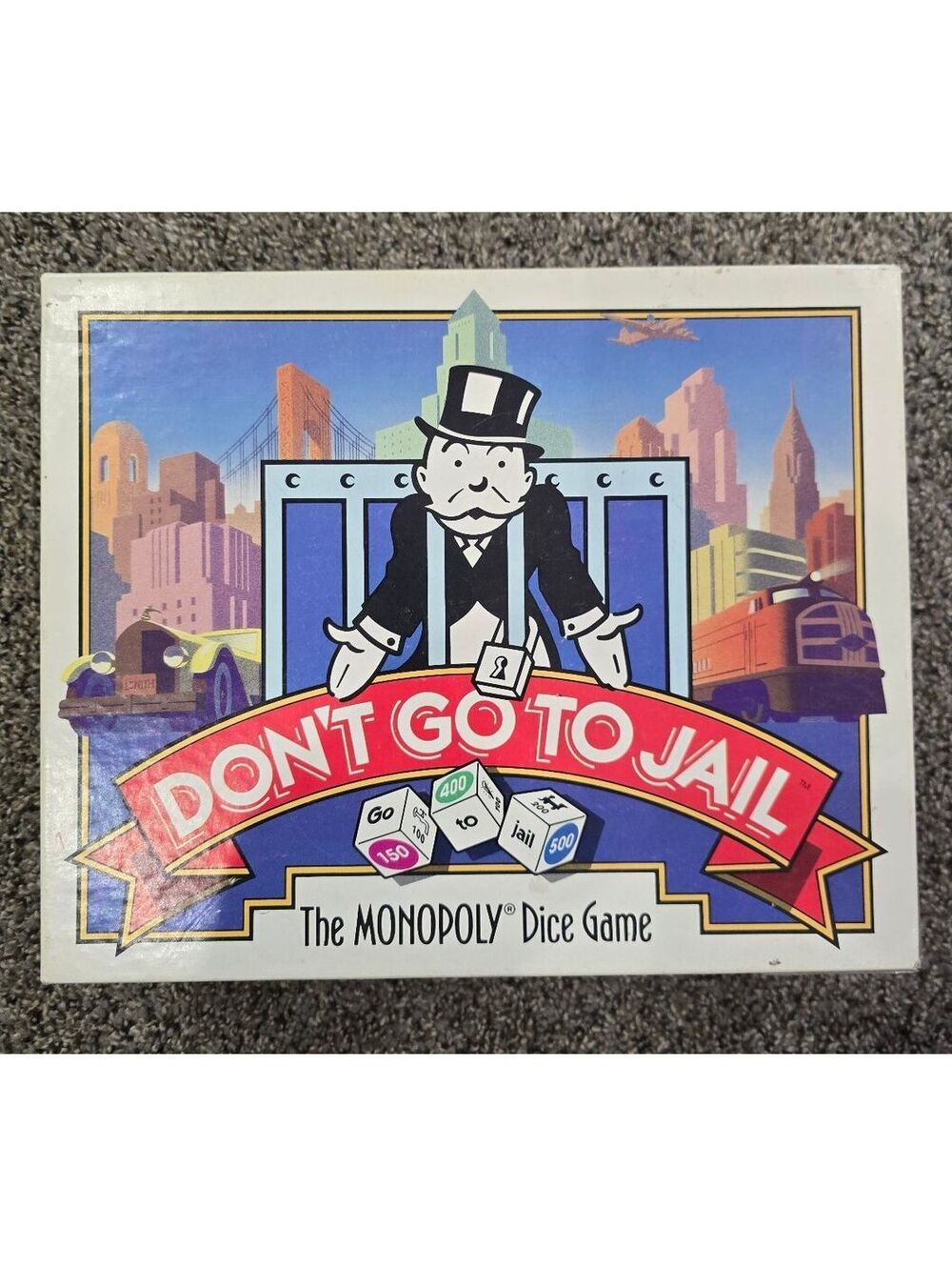 Don't Go To Jail Monopoly Dice Game 1991 Vintage Board Game